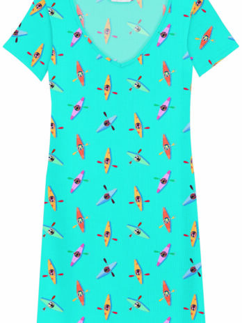 Vestido Curto Malha Canelada