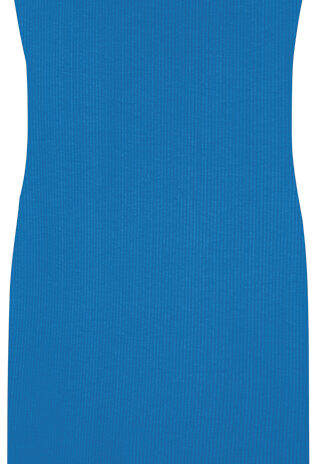 Vestido Midi Justo Canelado C/ Abertura Lateral