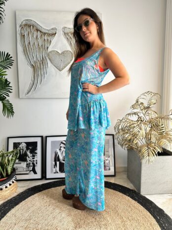 Top / Túnica alça larga com folho