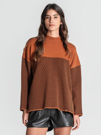 Camisola Jacquard Espinha