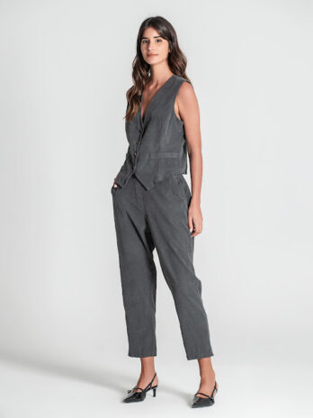 Colete Curto C/ Botões