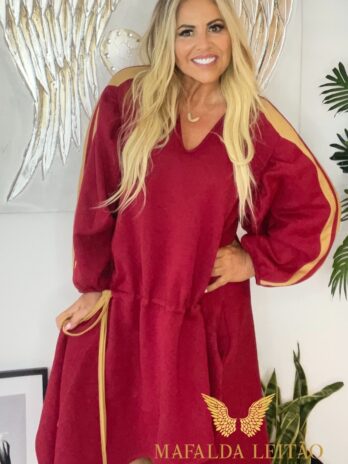 Vestido Oversize C/ Atilho Cintura