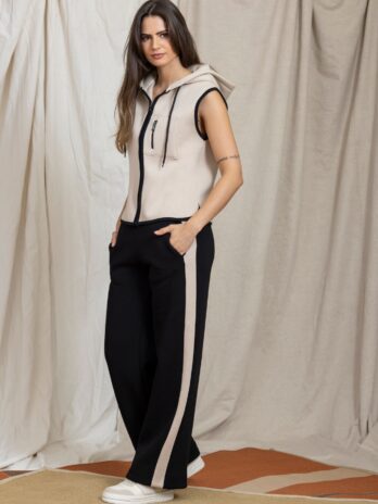 Colete Felpa Algodão C/ Capuz