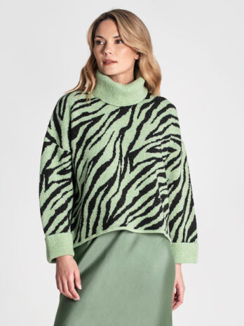Camisola Zebrada Gola Amovível