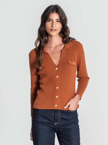 Camisola Canelada C/ Botões