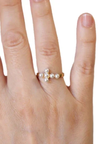 Anel Cruz Perolas