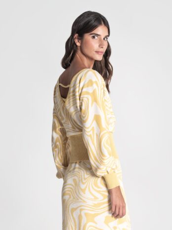 Camisola Cruzada C/ Jaquard