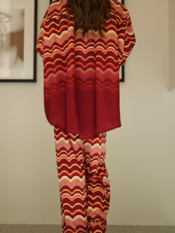 Calça Estampada Cetim