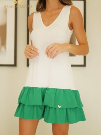 Sombra Alça Larga C/ Folhos / Saia