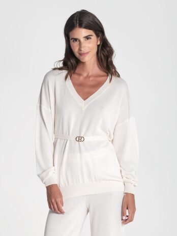 Camisola Decote V C/ Cinto