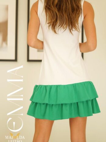 Sombra Alça Larga C/ Folhos / Saia