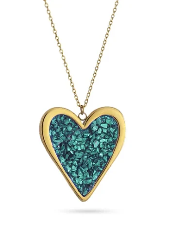 Colar Drusa Coração