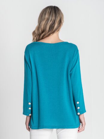 Camisola C/ Bordado Botões Punho