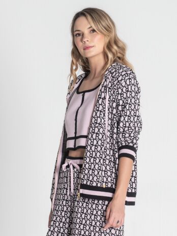 Casaco Jacquard R C/ Capuz