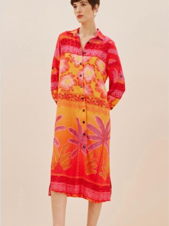 Vestido Camiseiro Estampado