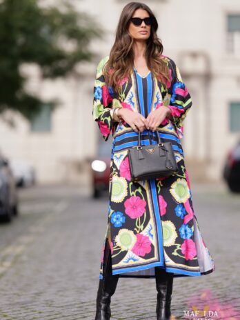 Vestido Estampado Licra Fria C/ Abertura