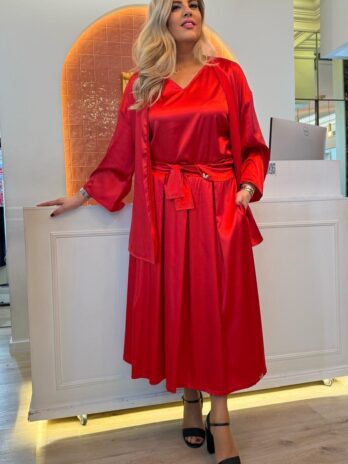 Top Acetinado Assimétrico