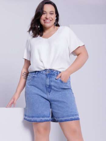 Blusa Viscose C/ Franzido Ombro