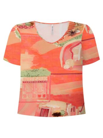 T-shirt Estampada Malha Viscose