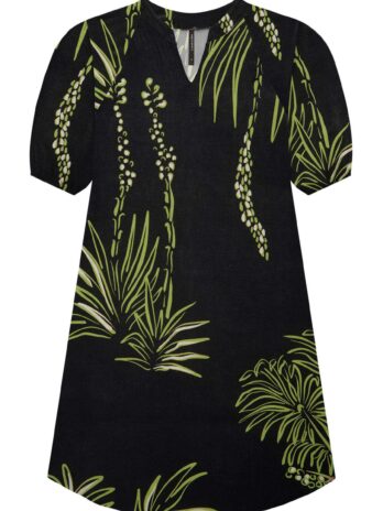 Vestido Curto Viscose C/ Manga 3/4