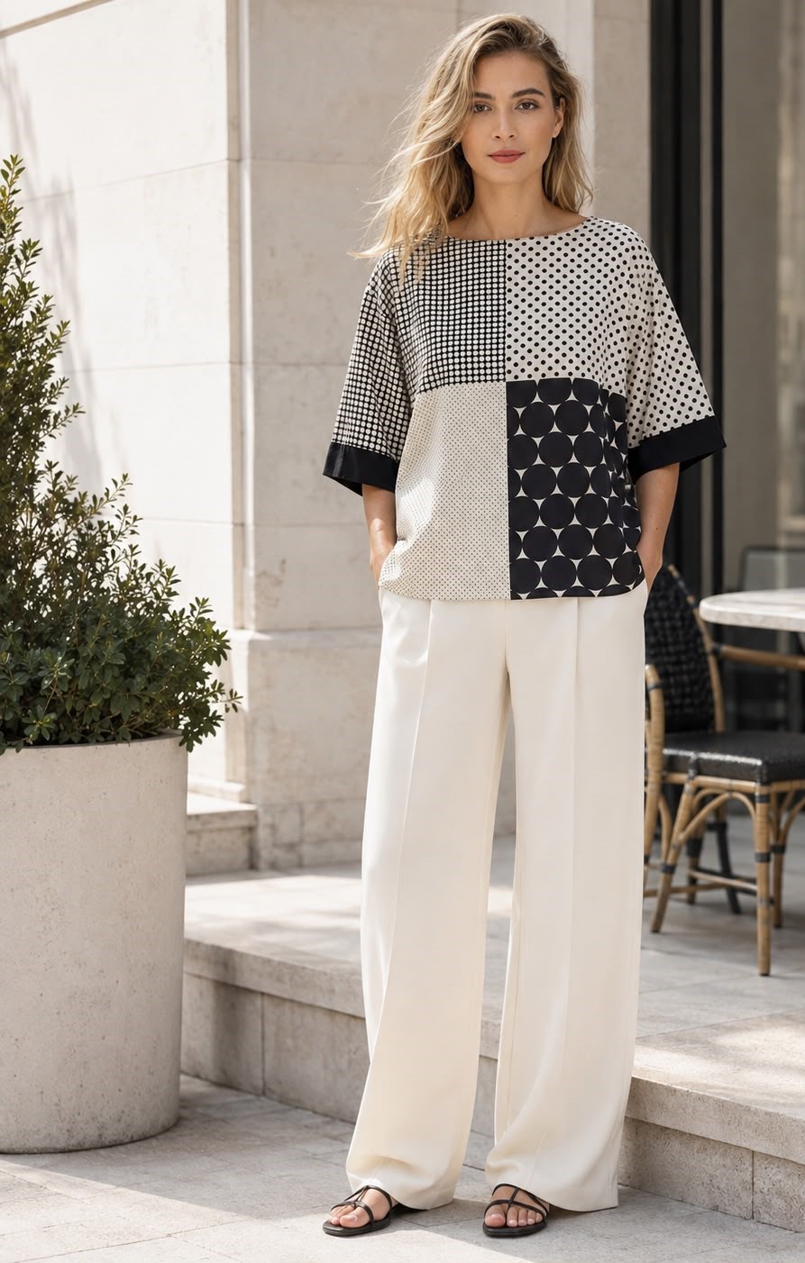 Blusa Algodão Bolas