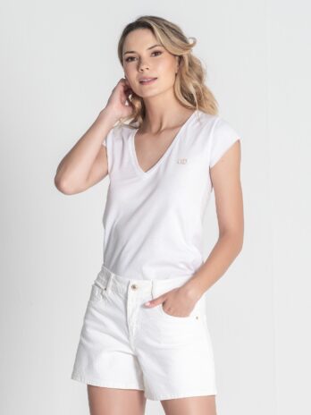 T-shirt C/ Chapa R Brilhante