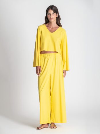 Camisola Decote V Licra Fria