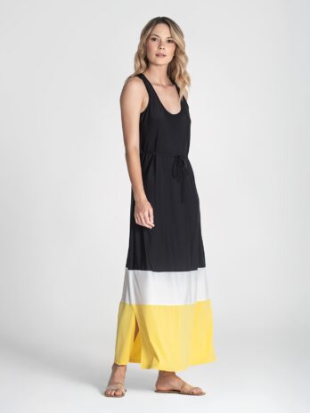 Vestido Tricolor C/ Cinto