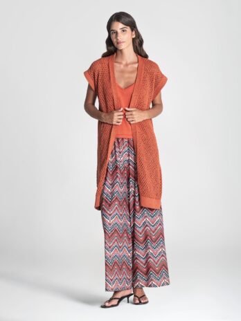 Calças C/ Padrão Étnico