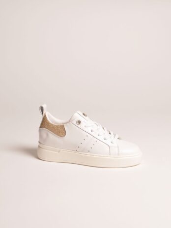 Ténis Pele C/ Detalhe Calcanhar Dourado