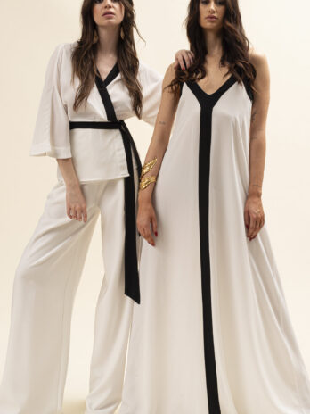 Vestido Comprido Dupla Cor