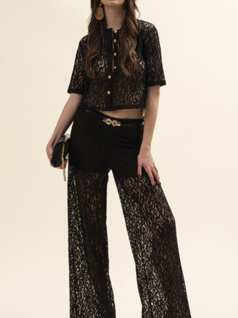 Casaco Renda Bordado C/ Botões