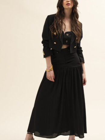 Saia Comprida Duplo Tecido