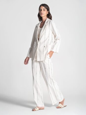 Calças Riscas C/ Cordão Cintura