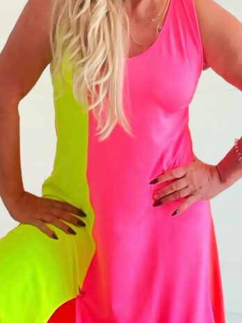 Vestido Alça Larga C/ Abertura