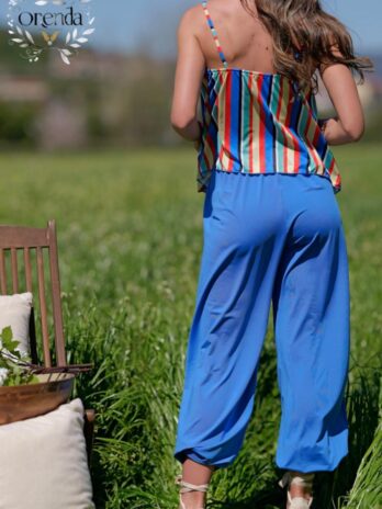 Top Alça Fina Formato Lenço