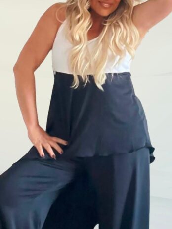 Top Assimétrico Alça Fina