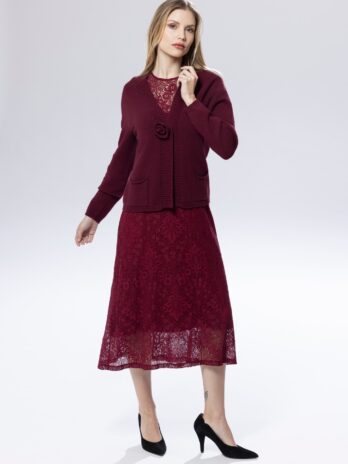 Casaco Básico C/ Flor