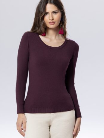 Camisola Básica Decote Redondo