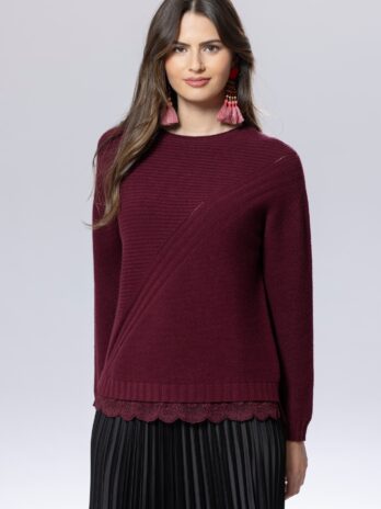 Camisola Canelada C/ renda