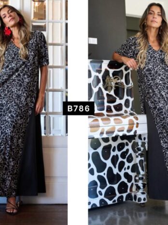 Vestido Licra Fria Dupla Cor