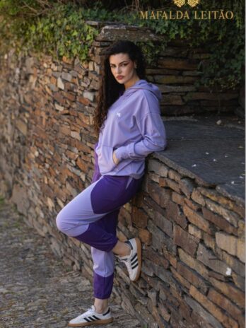 Calça Felpa De Algodão C/ Punho