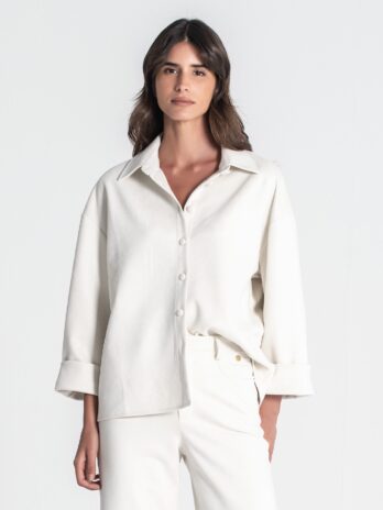 Camisa Oversize Pele De Pêssego