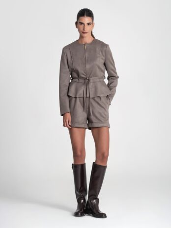 Calções C/ Cinto Pele Pêssego