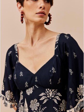 Vestido C/ Franjas Mangas