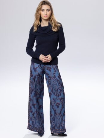 Pantalona Estampada Cetim