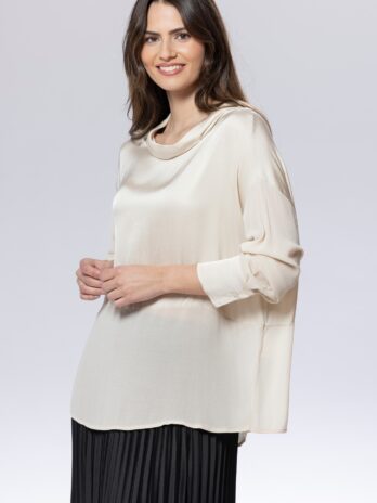 Túnica Cetim Gola Caída