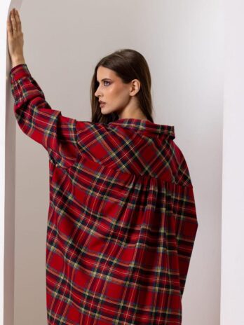 Túnica / Vestido Xadrez Oversize