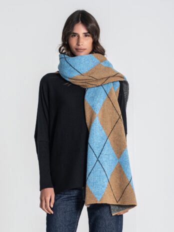 Cachecol C/ Estampa Jacquard