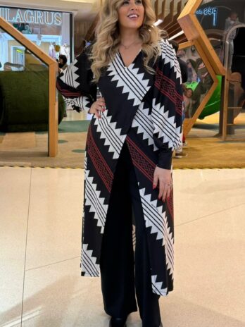 Túnica Comprida C/ Abertura Cruzada